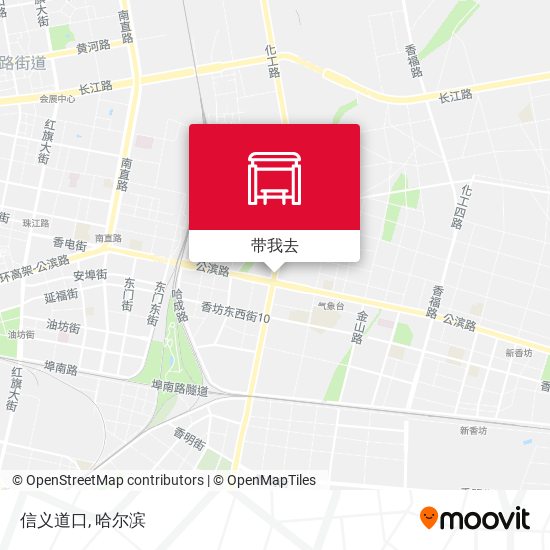 信义道口地图