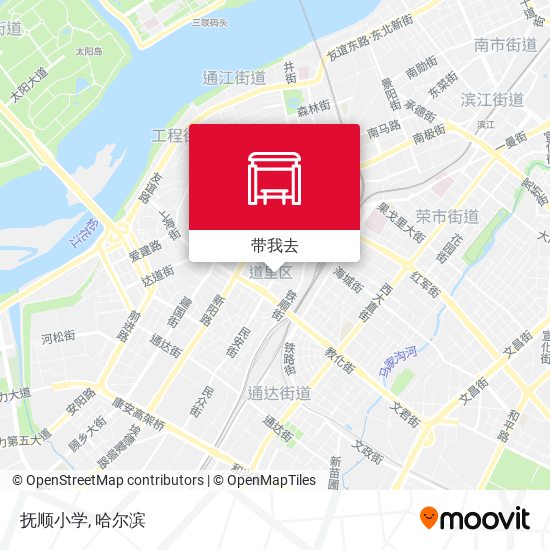 抚顺小学地图