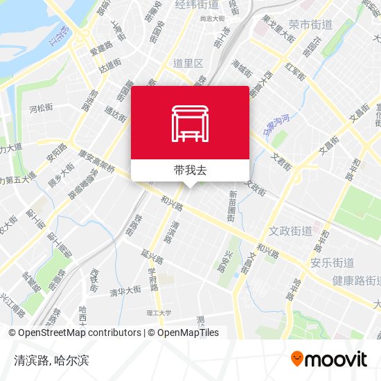 清滨路地图