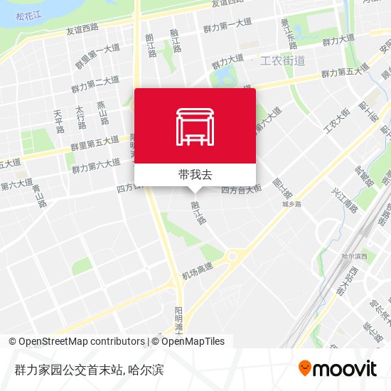 群力家园公交首末站地图