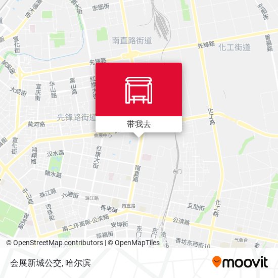 会展新城公交地图