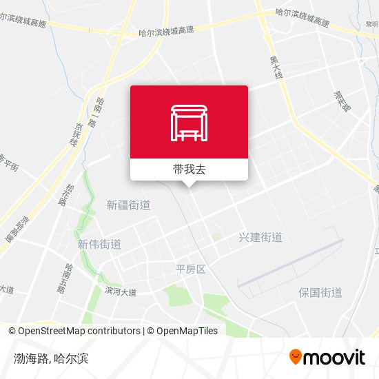渤海路地图
