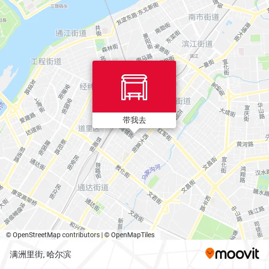 满洲里街地图