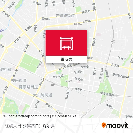 红旗大街(公滨路口)地图