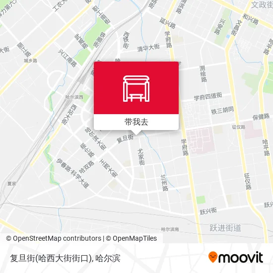 复旦街(哈西大街街口)地图