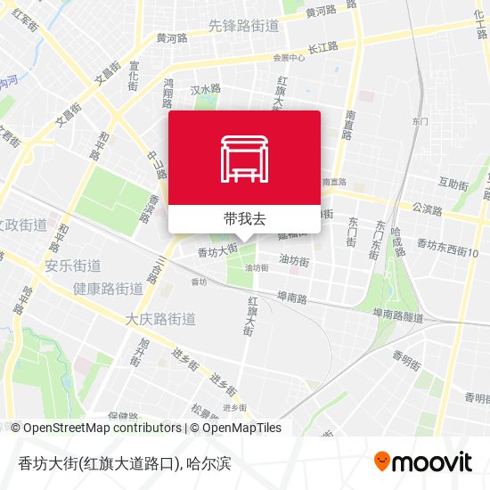 香坊大街(红旗大道路口)地图