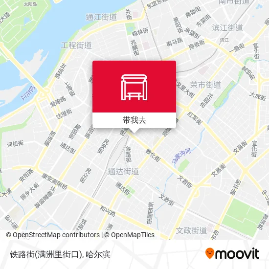 铁路街(满洲里街口)地图