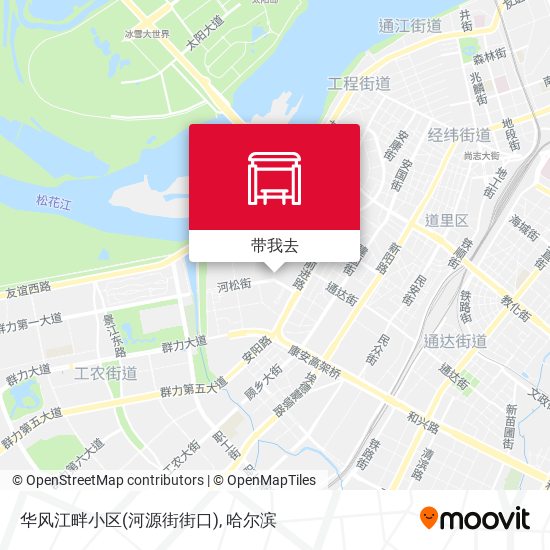 华风江畔小区(河源街街口)地图
