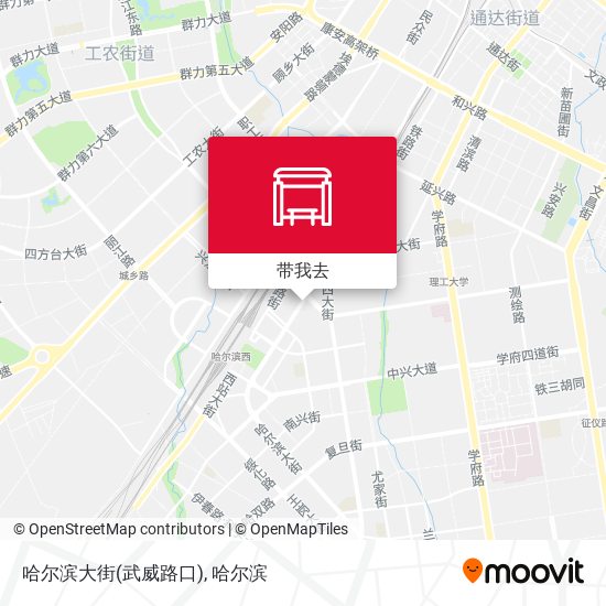 哈尔滨大街(武威路口)地图