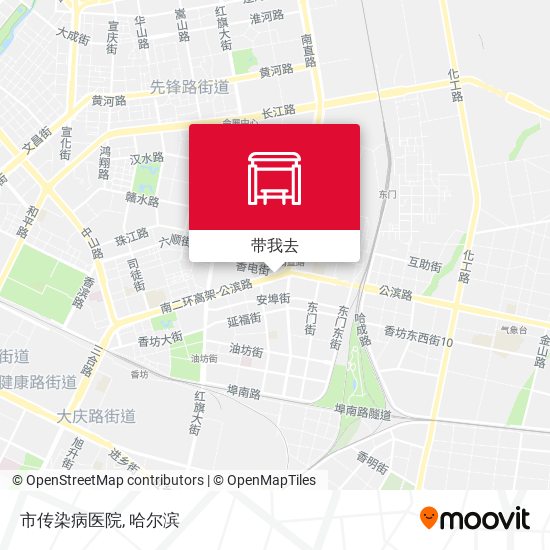 市传染病医院地图
