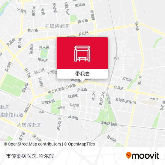 市传染病医院地图