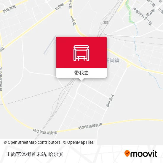 王岗艺体街首末站地图