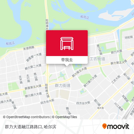 群力大道融江路路口地图