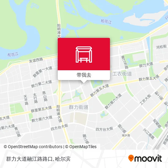 群力大道融江路路口地图