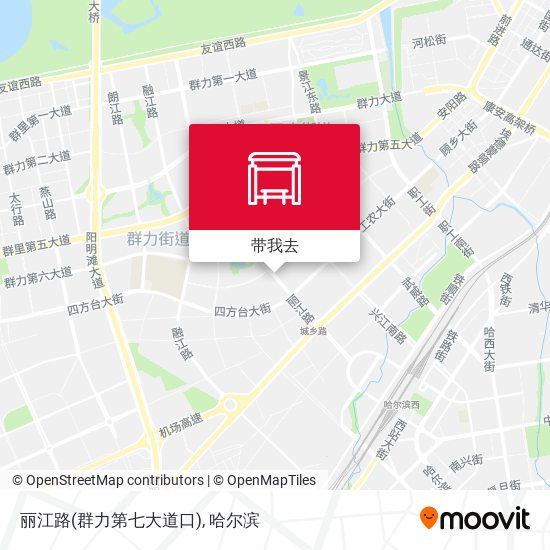 丽江路(群力第七大道口)地图