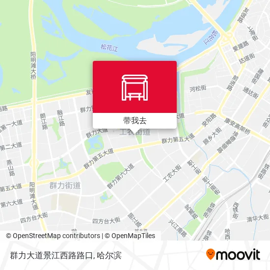 群力大道景江西路路口地图