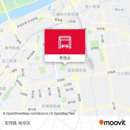宏伟路地图