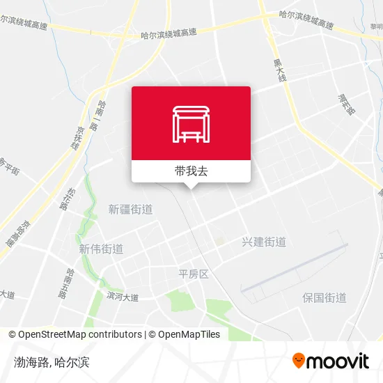 渤海路地图