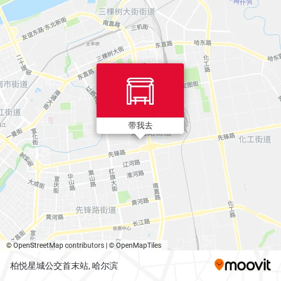 柏悦星城公交首末站地图
