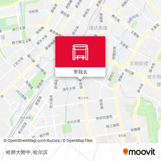 哈师大附中地图