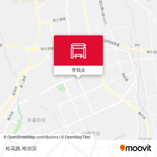 松花路地图