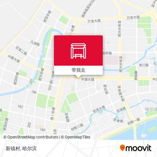 新镇村地图