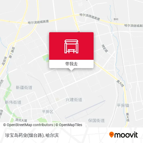 珍宝岛药业(烟台路)地图