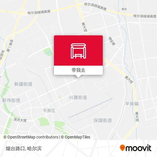 烟台路口地图