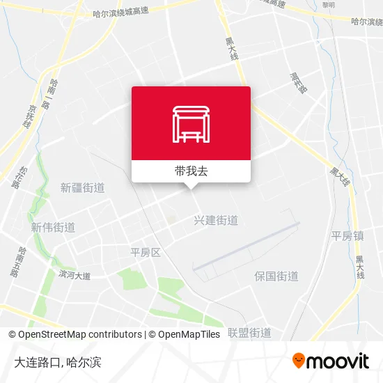 大连路口地图
