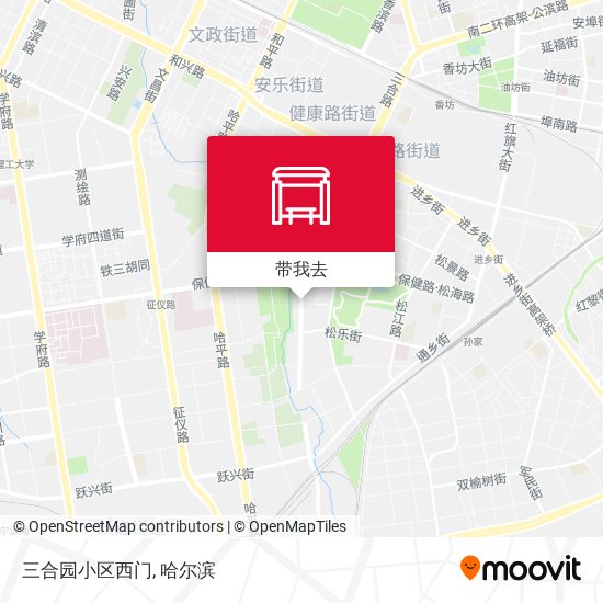 三合园小区西门地图