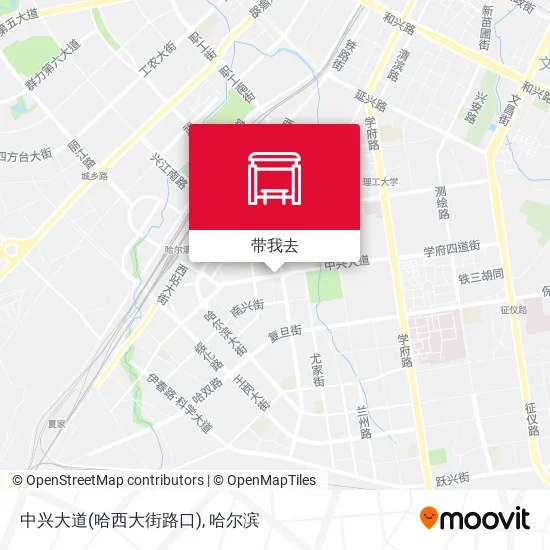 中兴大道(哈西大街路口)地图