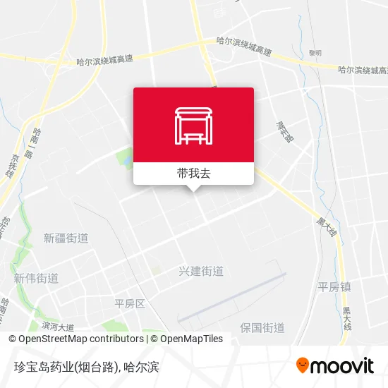 珍宝岛药业(烟台路)地图