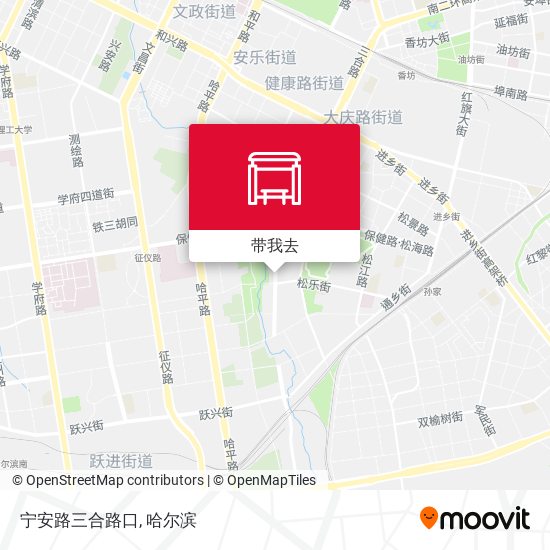 宁安路三合路口地图