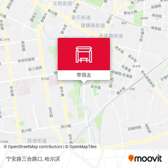 宁安路三合路口地图