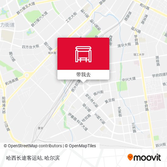 哈西长途客运站地图