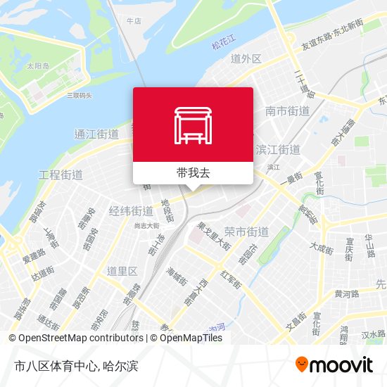 市八区体育中心地图