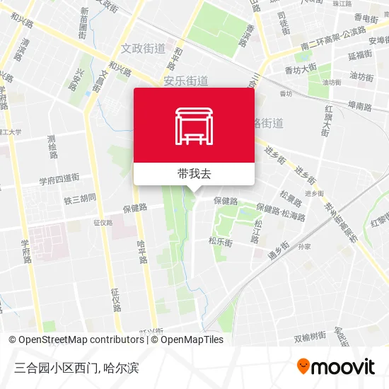 三合园小区西门地图