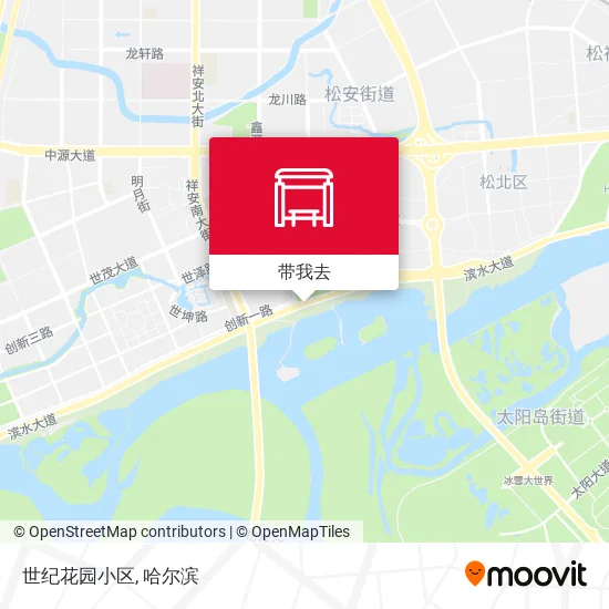 世纪花园小区地图