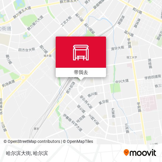 哈尔滨大街地图