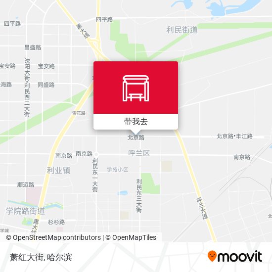 萧红大街地图