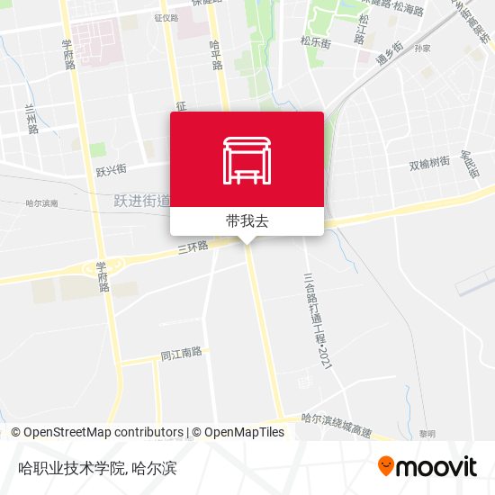 哈职业技术学院地图