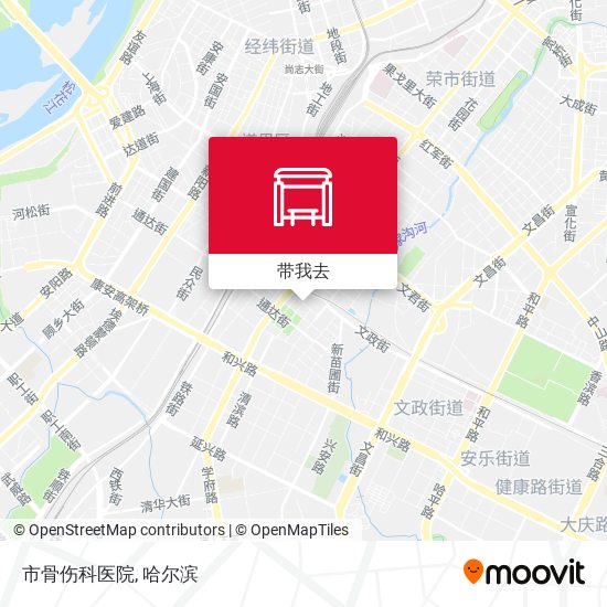 市骨伤科医院地图