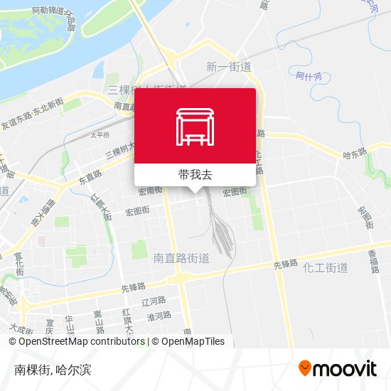 南棵街地图