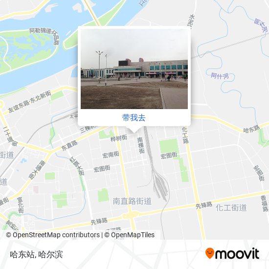 哈东站地图