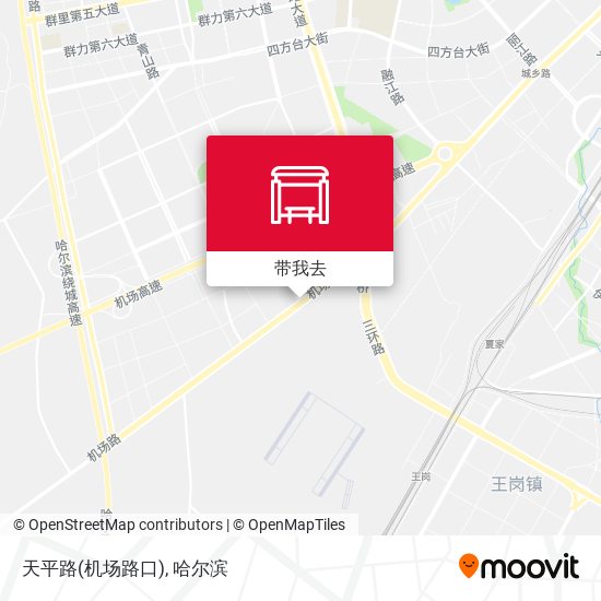 天平路(机场路口)地图