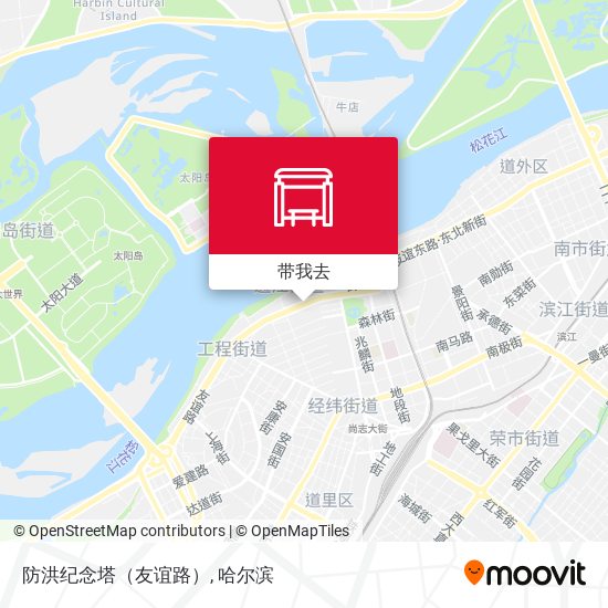 防洪纪念塔（友谊路）地图