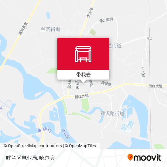 呼兰区电业局地图