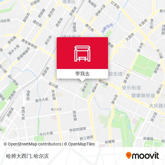 哈师大西门地图