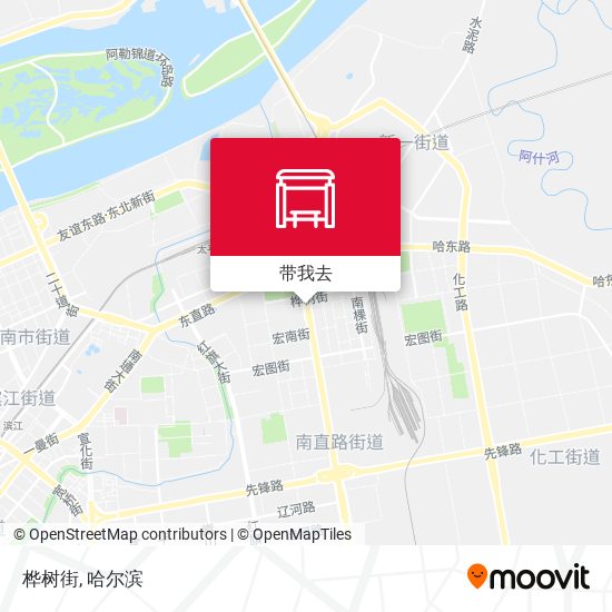 桦树街地图