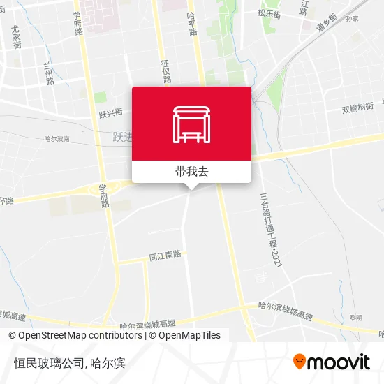 恒民玻璃公司地图